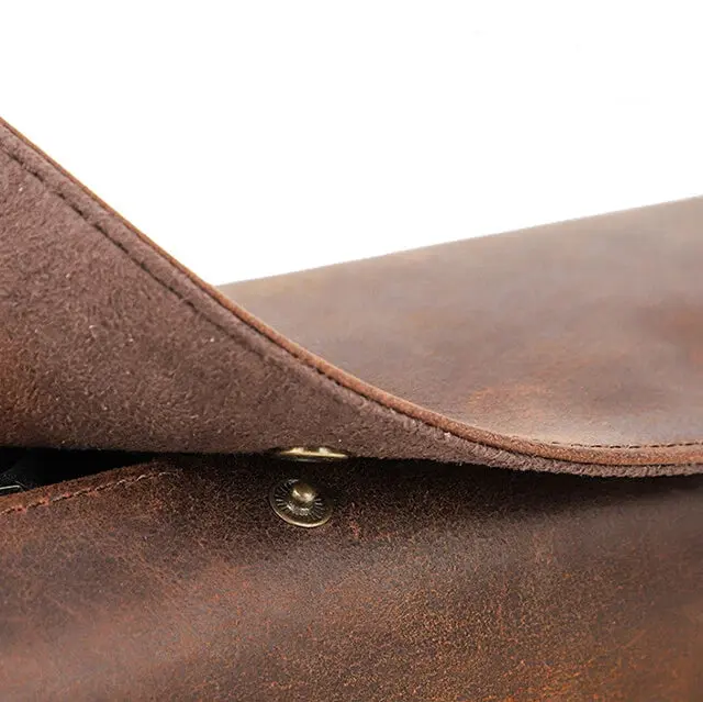 Coffee Genuine Leather Watch Roll Travel Case For 3 Watches - Image 5