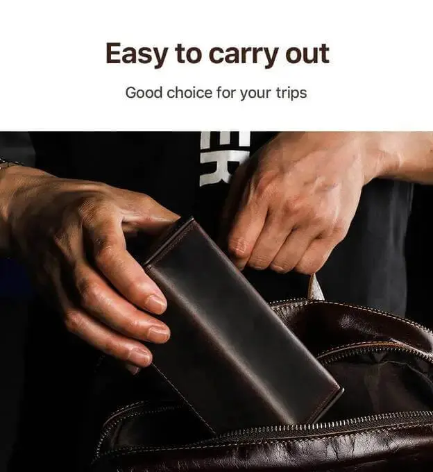Men's Leather Watch Travel Organizer for 2 Watch - Image 5