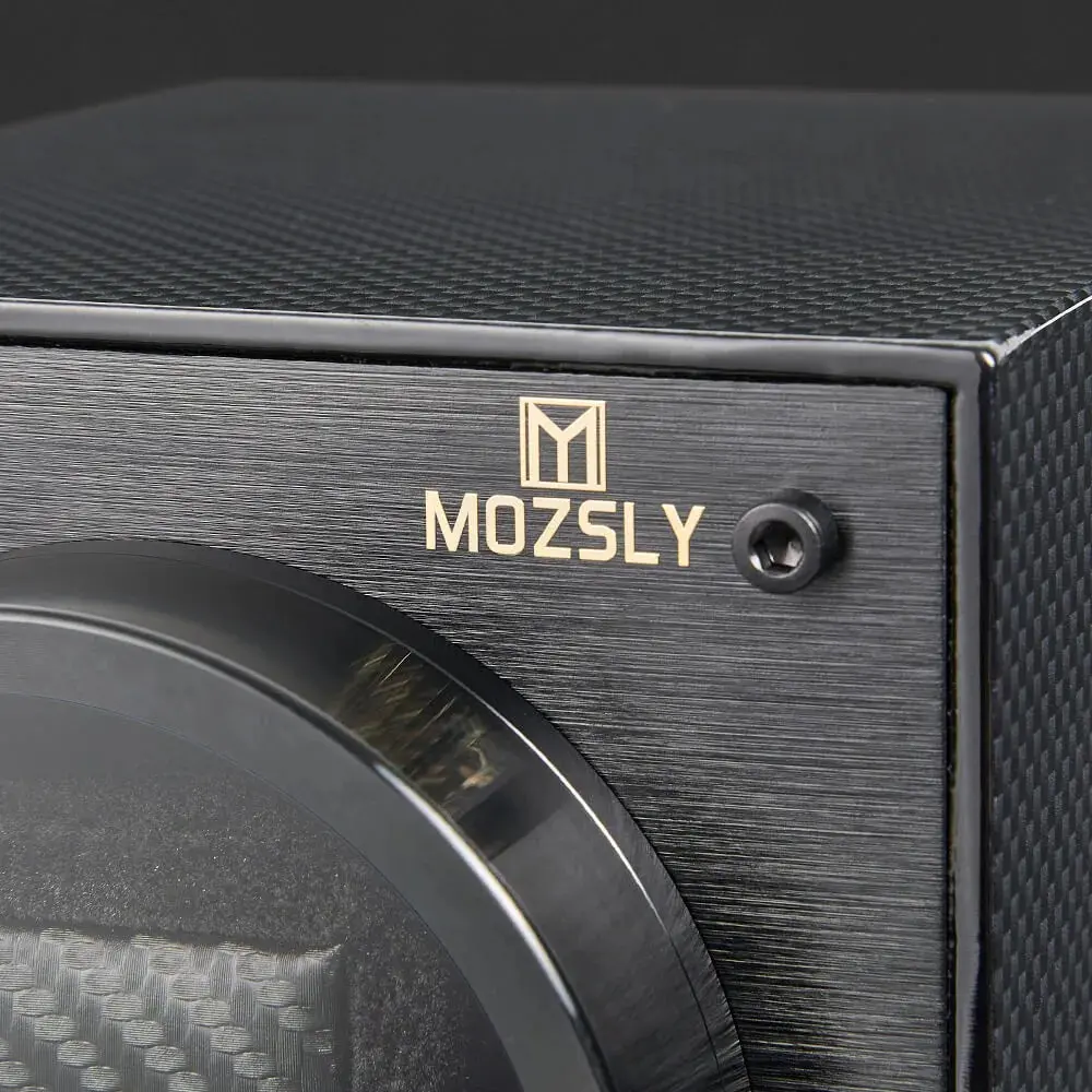 MOZSLY® Black Knight Double Watch Winder -Black Carbon Brazed Piano Paint - Image 3
