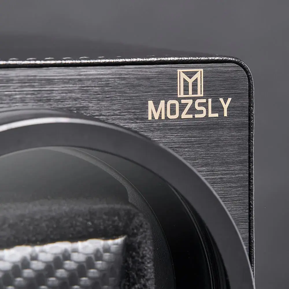 MOZSLY® Black Knight Single Watch Winder - Black Leather - Image 6