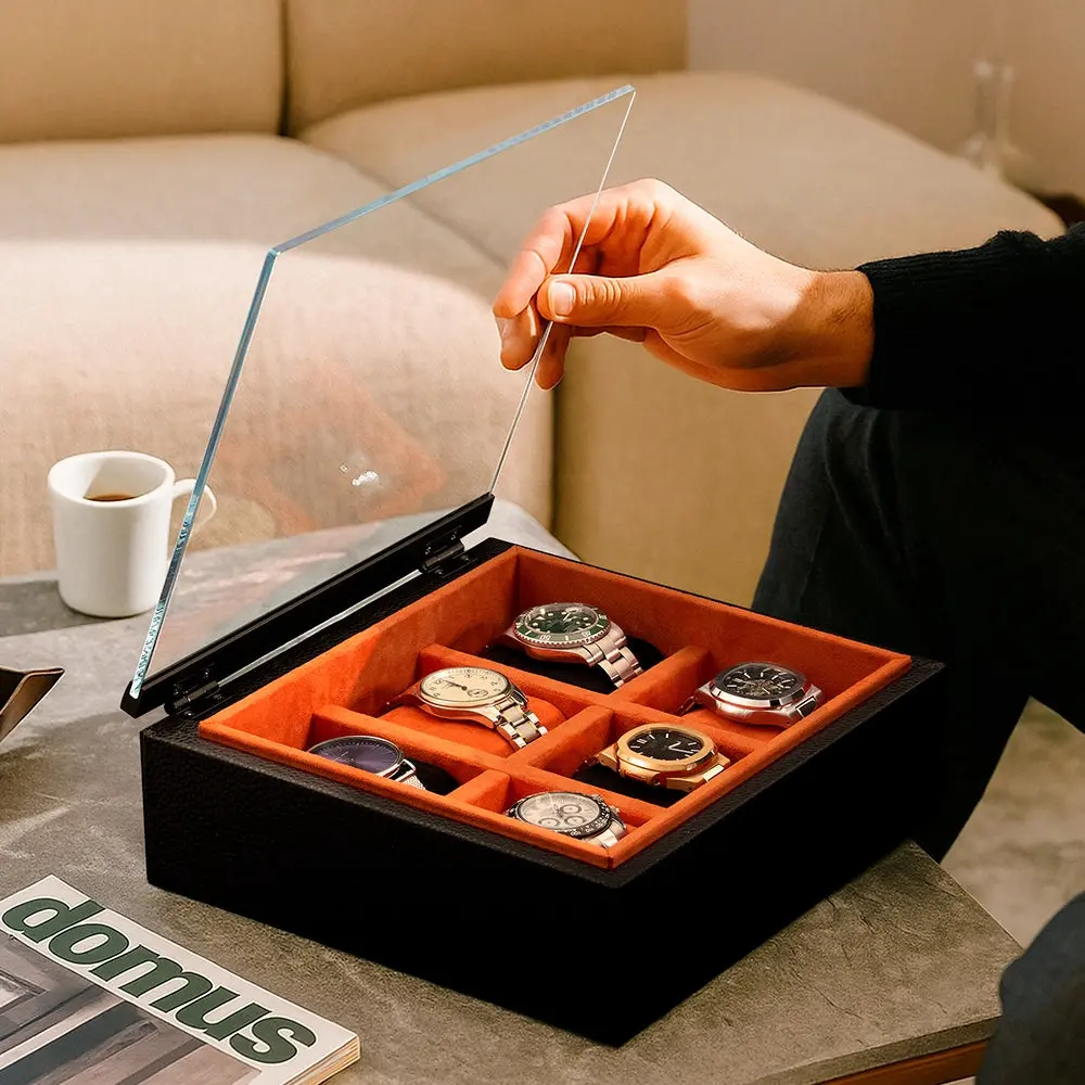 MOZSLY Luxury 6 Watch Display Box-The Architect · LUX - Image 8