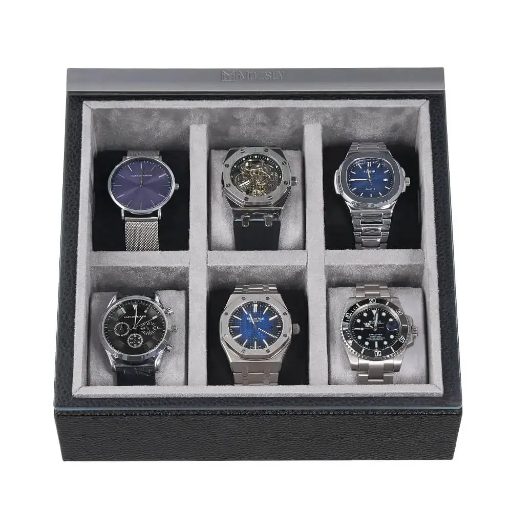 MOZSLY Luxury 6 Watch Display Box-The Architect · NOX - Image 6