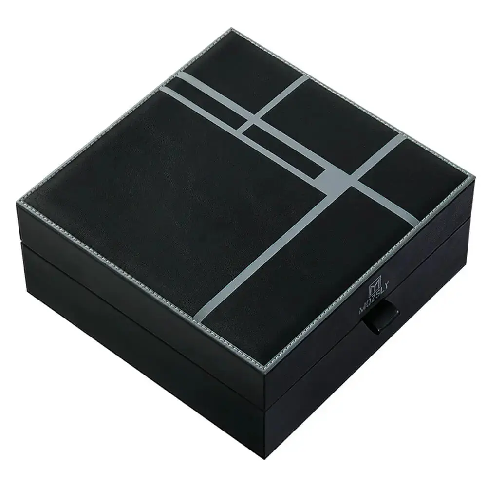MOZSLY Luxury 6 Watch Storage Box – Berlin Obsidian Black (Artist’s Series) - Image 6