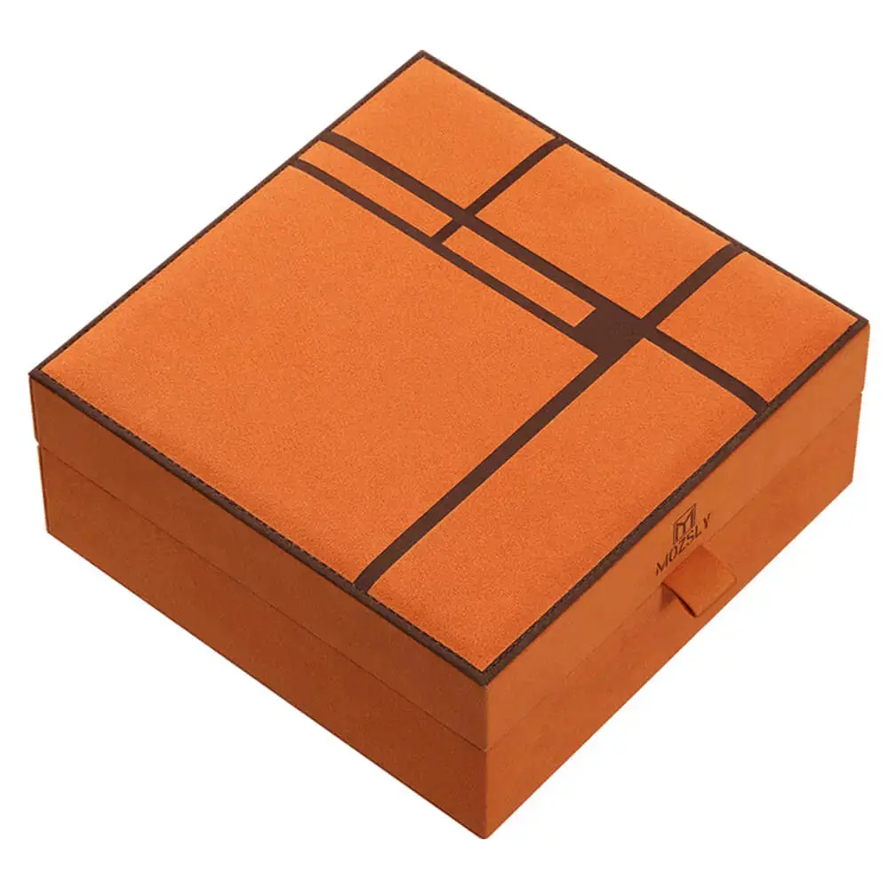 MOZSLY Luxury 6 Watch Storage Box – Seville Glow Orange (Artist’s Series) - Image 6