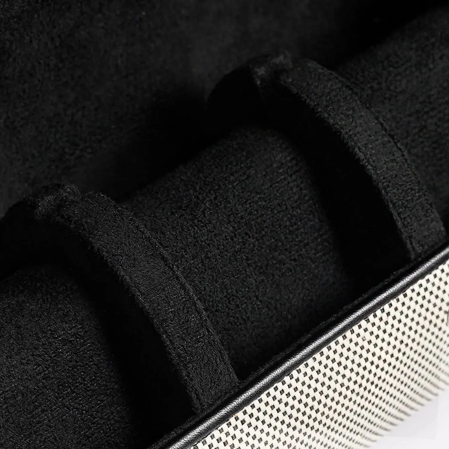MOZSLY Travel Watch Roll for 3 Watches-Elegant Black-White - Image 5