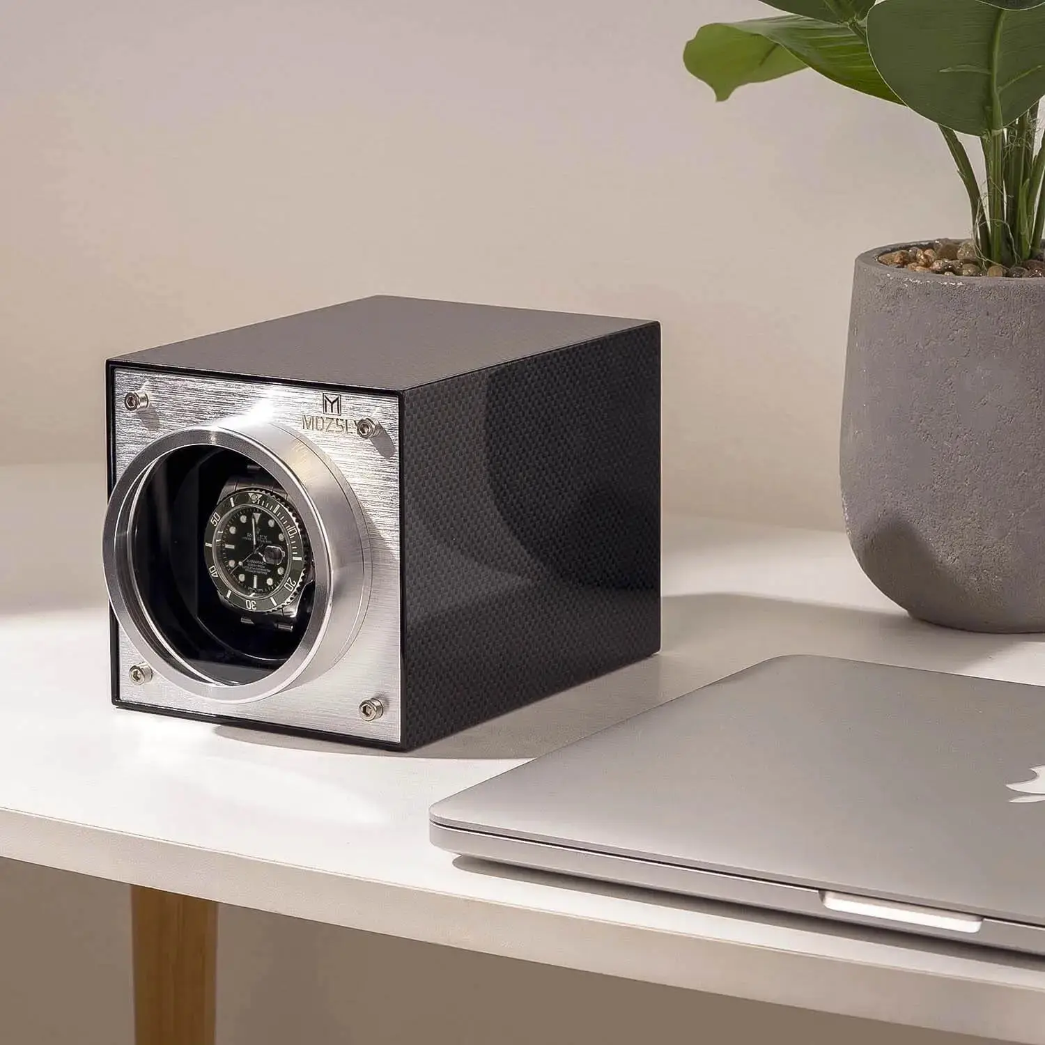 MOZSLY® Single Watch Winder - Carbon Fiber Paint - Image 6