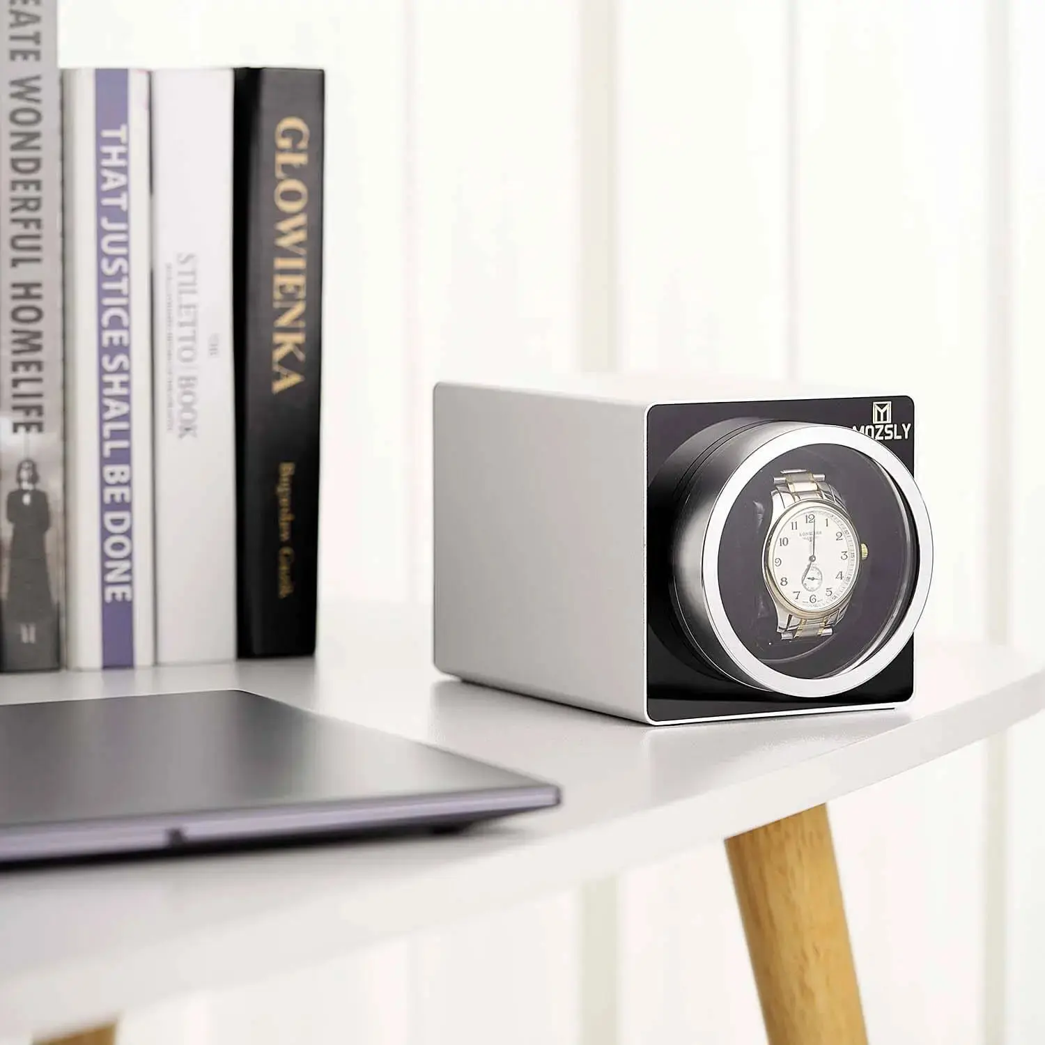 MOZSLY® Single Watch Winder - Space metal  Silver - Image 7