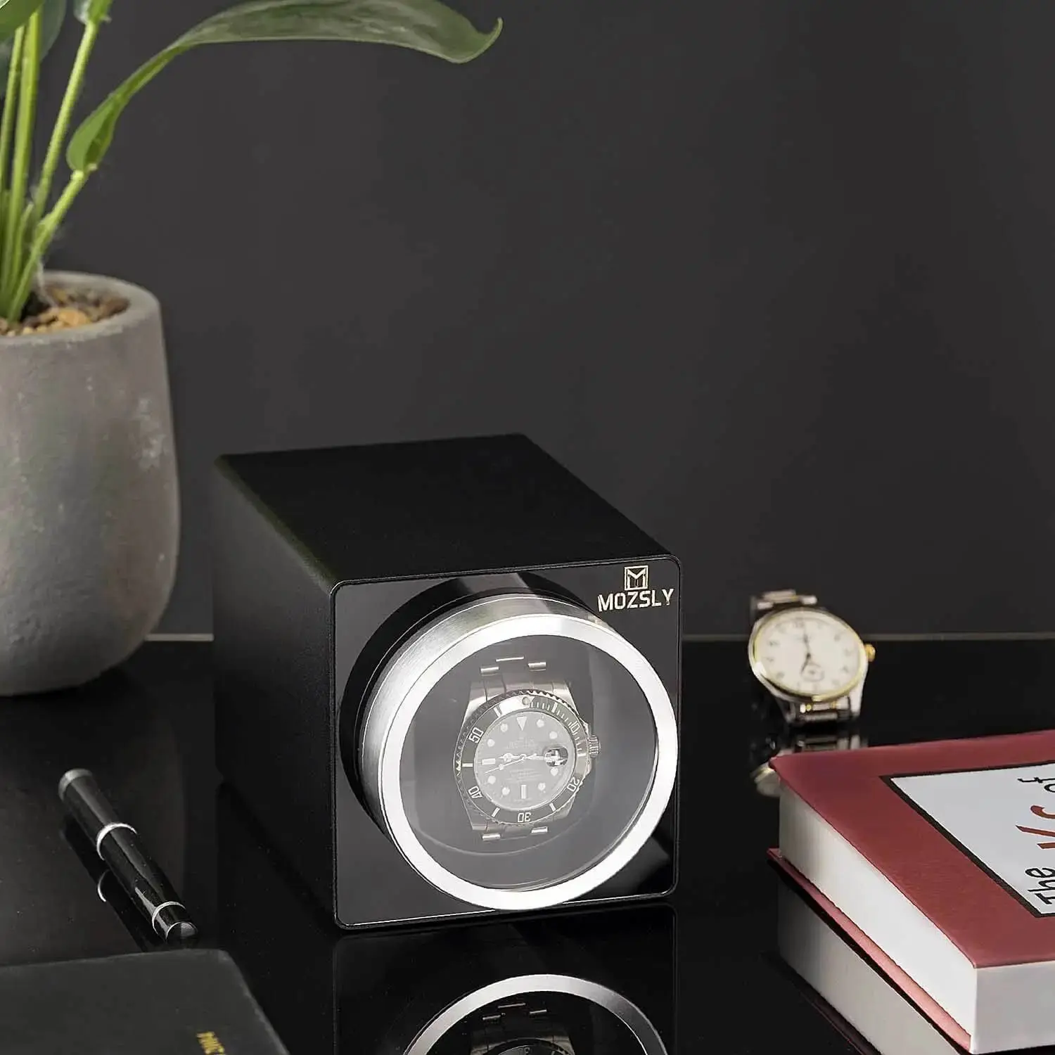 MOZSLY® Single Watch Winder - Space metal Black - Image 7